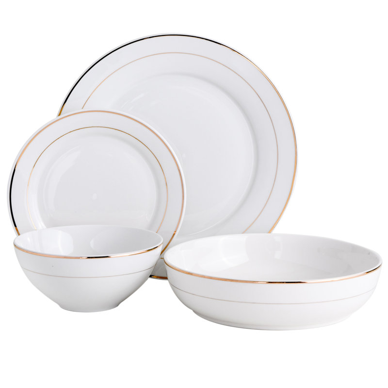 Gibson Meritage Ceramic Dinnerware Set Service for 4 Wayfair